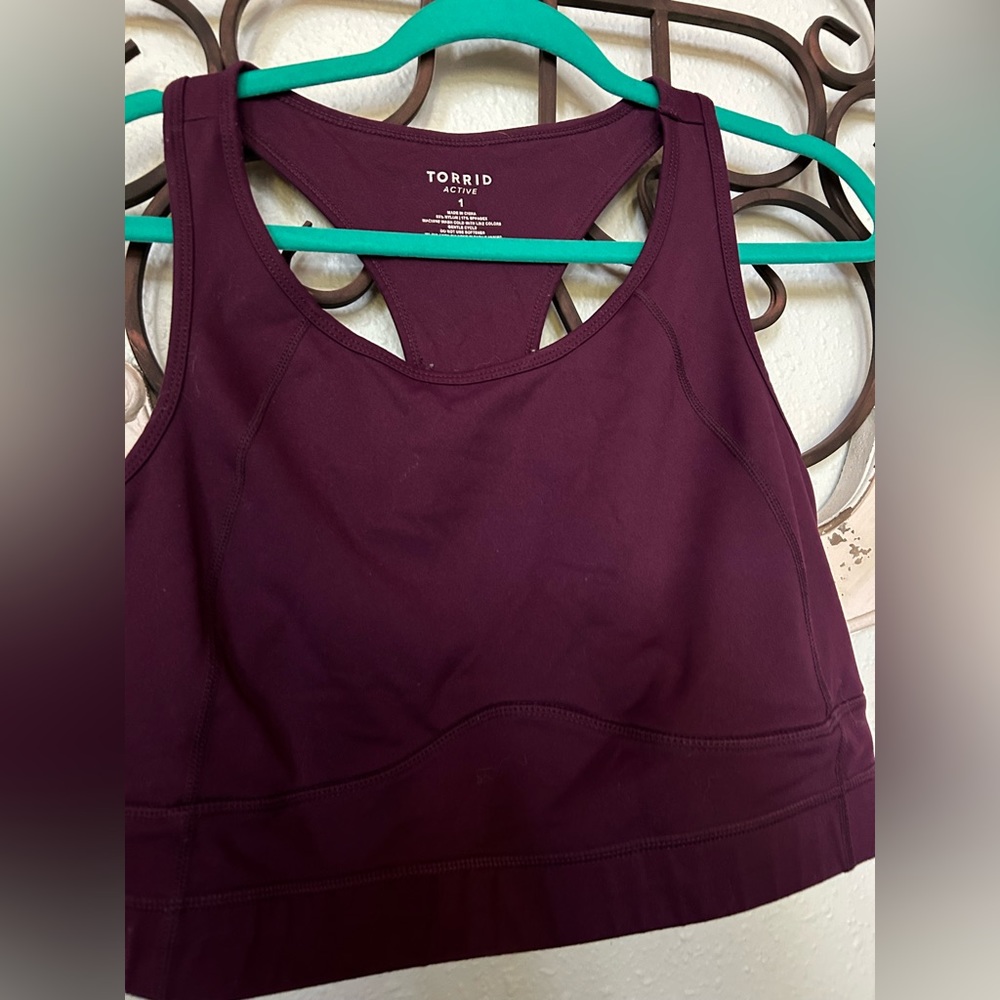 Torrid purple sports bra 1X